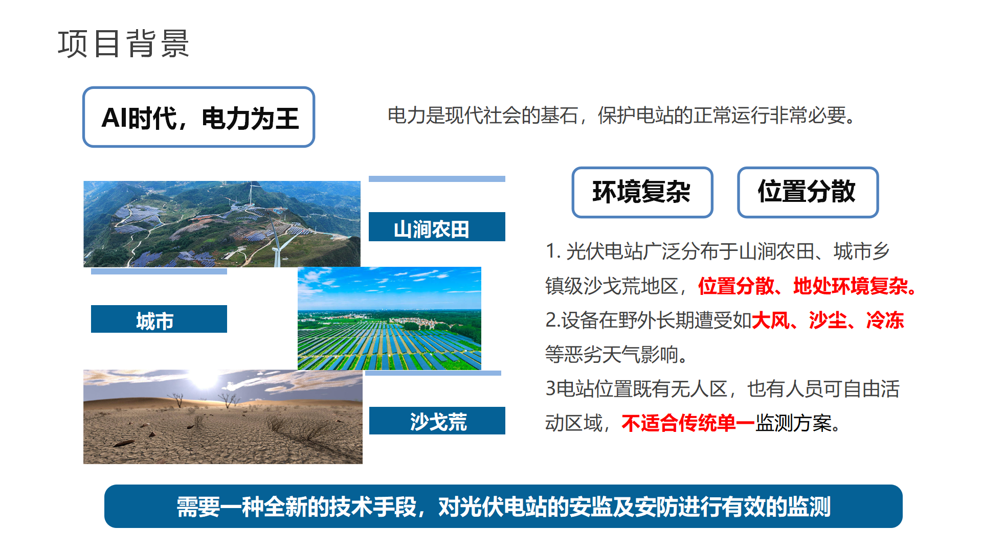 光伏电站-三维声敏安防及安监融合监测系统
